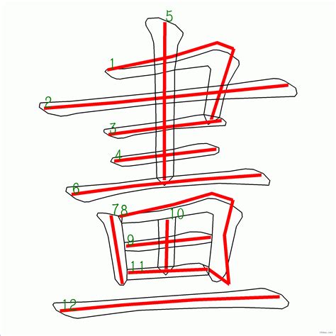 筆畫12劃的字